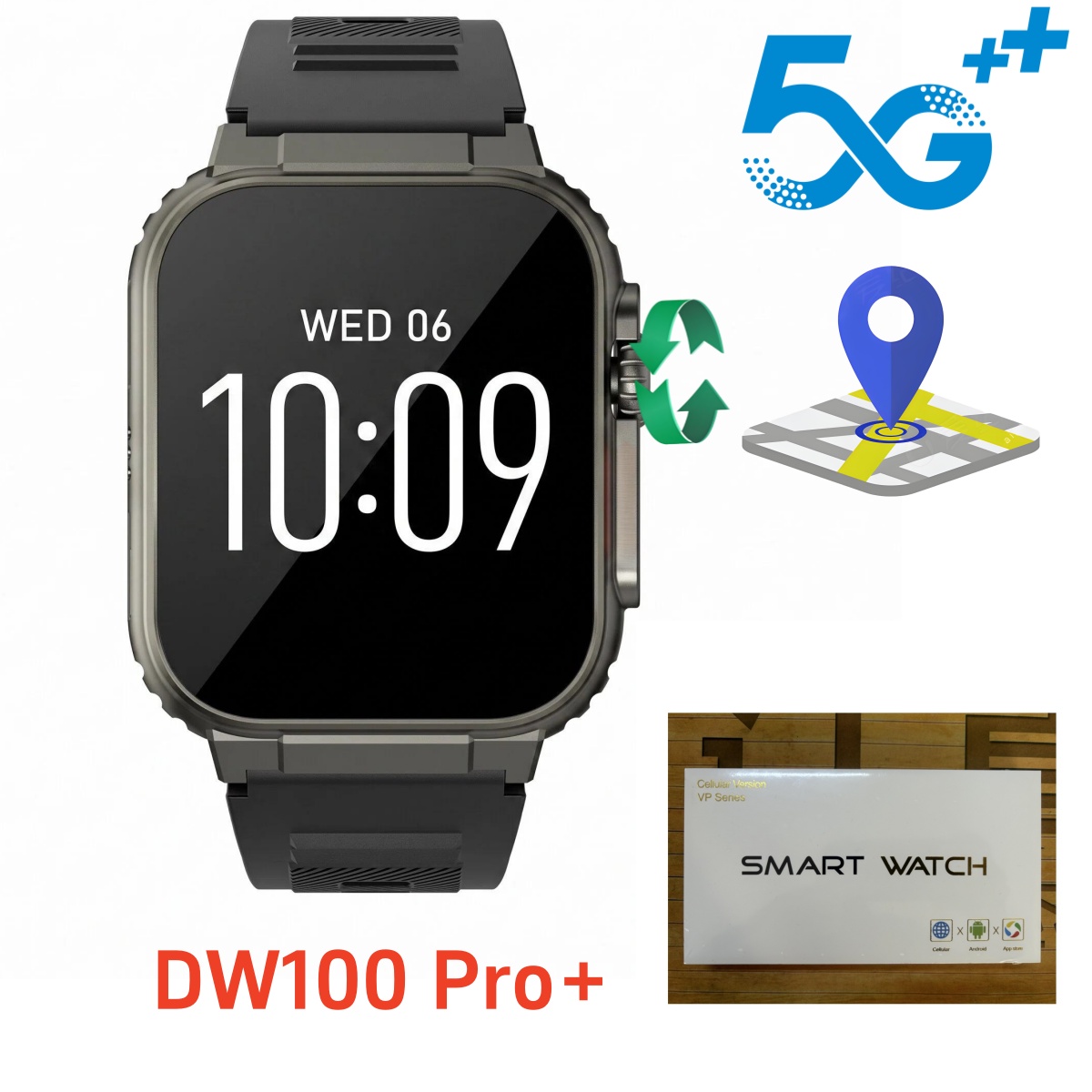 Heart Rate Gps Watch - DW100 Pro plus Touch ID Akıllı
