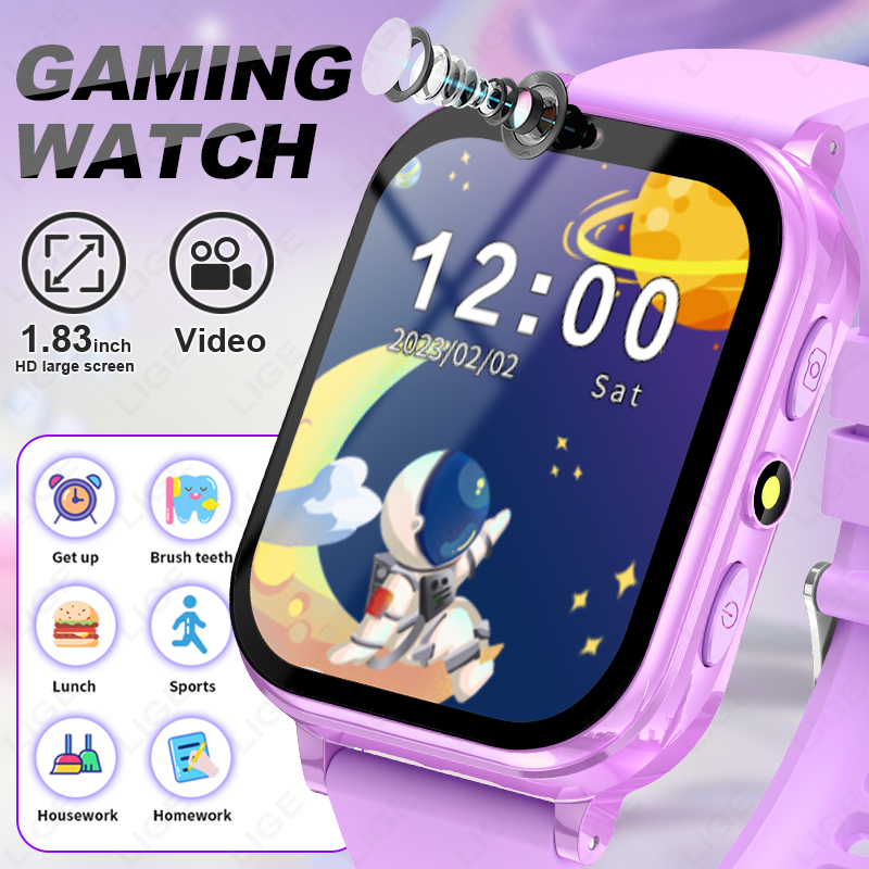 Smartwatch Digital Watches For Girls - LIGE Çocuk Dijital akıllı saat Öğrenci