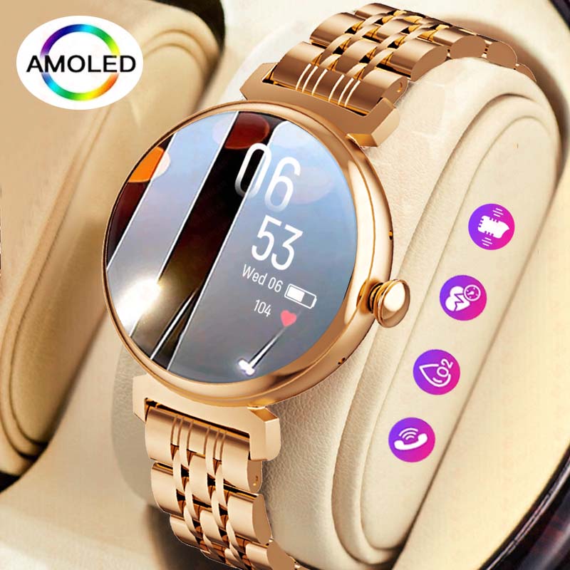 Watches Ladies Smartwatch - 1.04 inç AMOLED Ekran Moda Bayanlar