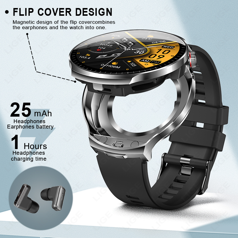 LIGE Erkek Akıllı Saat BT Aram - Smartwatch Noise Watches incelemesi ve fiyatı