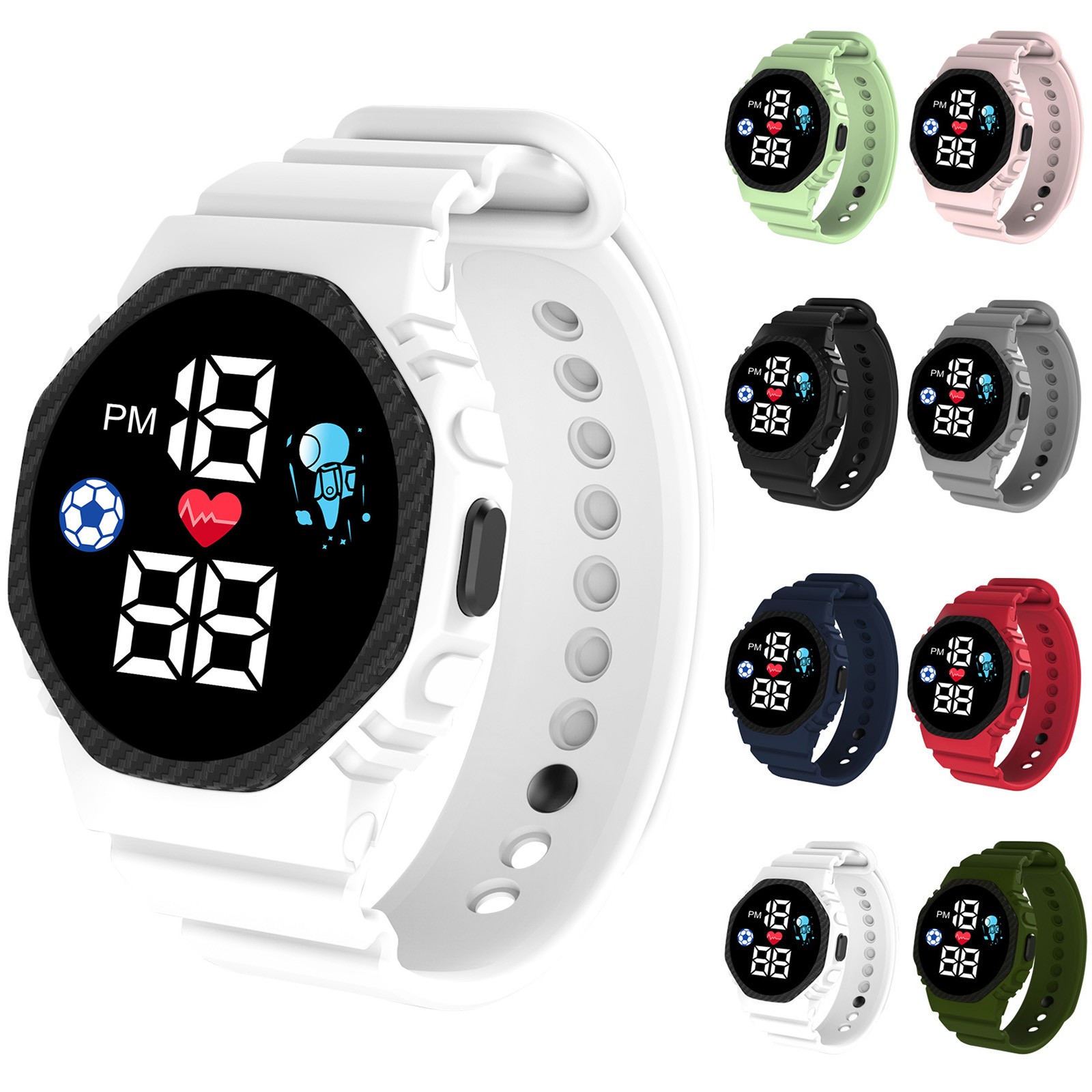 Çok renkli akıllı saat çocukla - Smartwatch Digital Watches For Girls incelemesi ve fiyatı