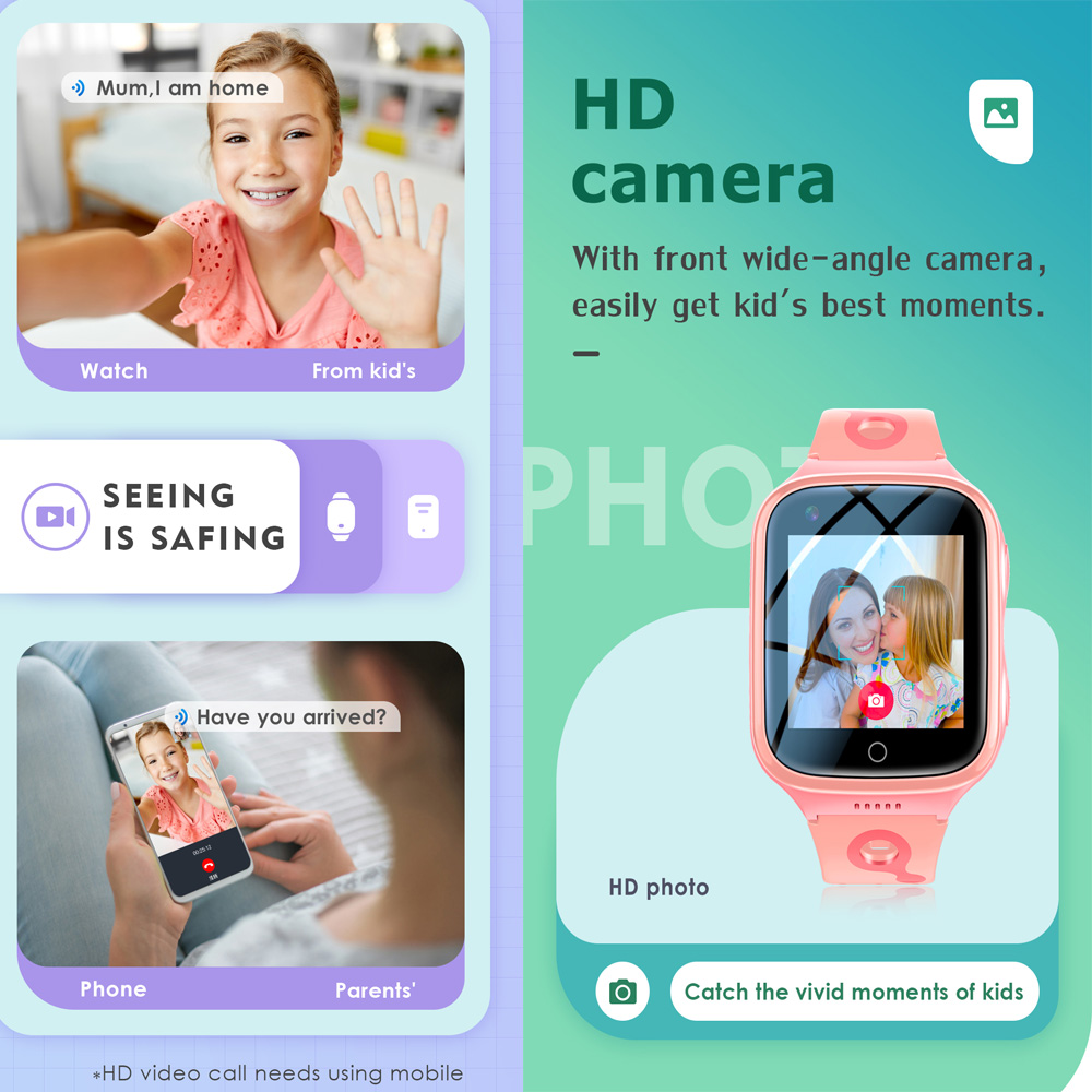 Sıcak 4G çocuklar Smartwatch 1 - Smartwatch Digital Watches For Girls incelemesi ve fiyatı