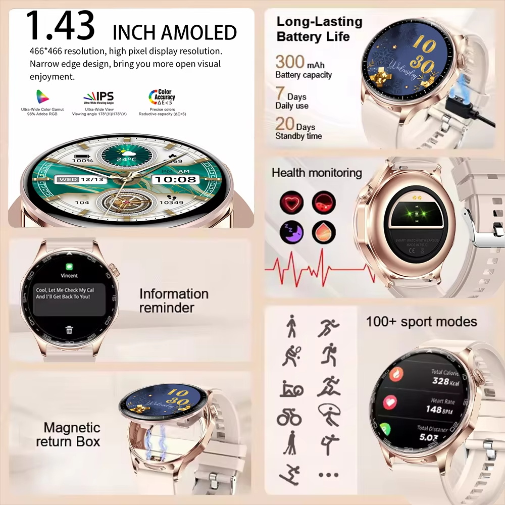 DAORKOW Akıllı Saat T98 Blueto - Smartwatch Noise Watches incelemesi ve fiyatı