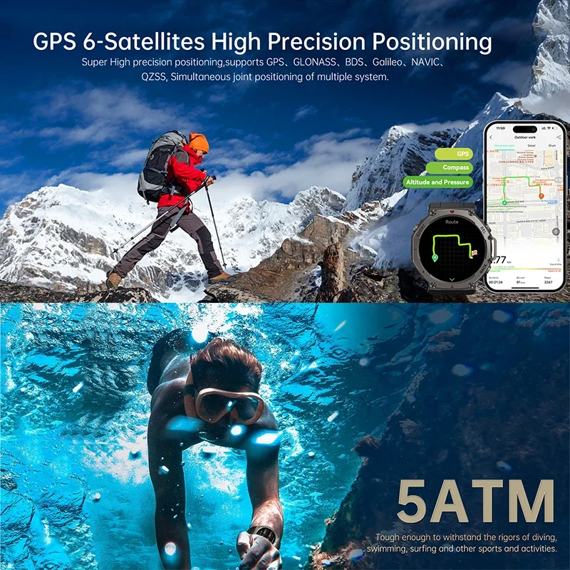 2026 Yeni Askeri DM58 GPS Akıl - Heart Rate Gps Watch incelemesi ve fiyatı