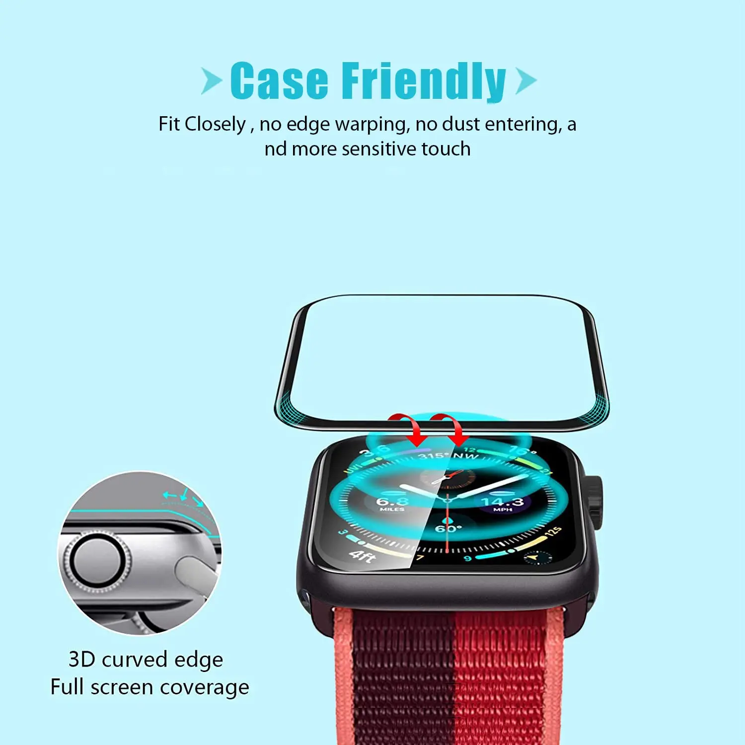 Ekran Koruyucu 3D Temperli Cam - Apple Watch Band incelemesi ve fiyatı