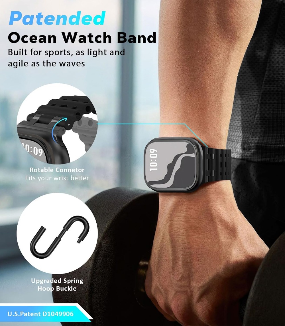 Yükseltilmiş Ocean Watch Band, - Apple Watch Band incelemesi ve fiyatı