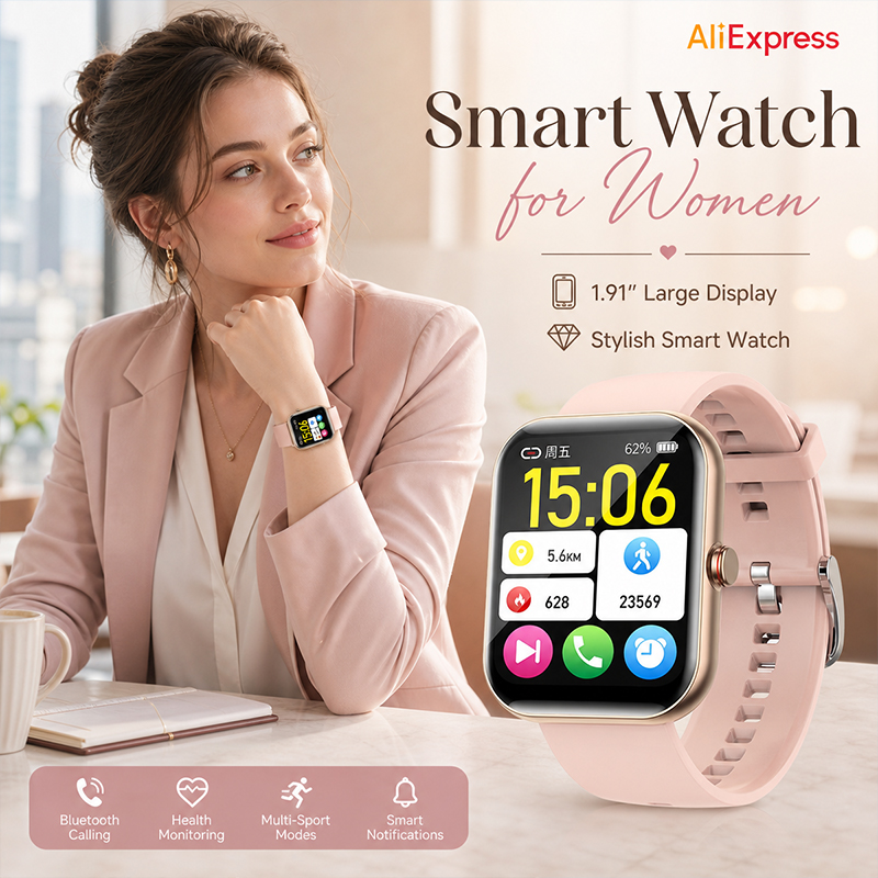 Kadın Akıllı Saat BT Arama Nab - Watches Ladies Smartwatch incelemesi ve fiyatı