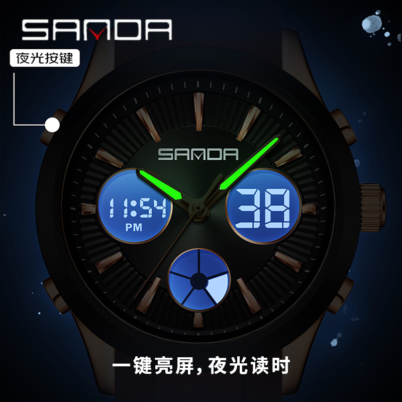 SANDA elektronik saat ışıklı 3 - Watches Ladies Smartwatch incelemesi ve fiyatı