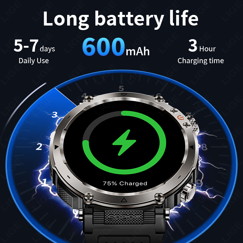 Yeni Askeri Açık Hava Akıllı S - Smartwatch I Watches incelemesi ve fiyatı