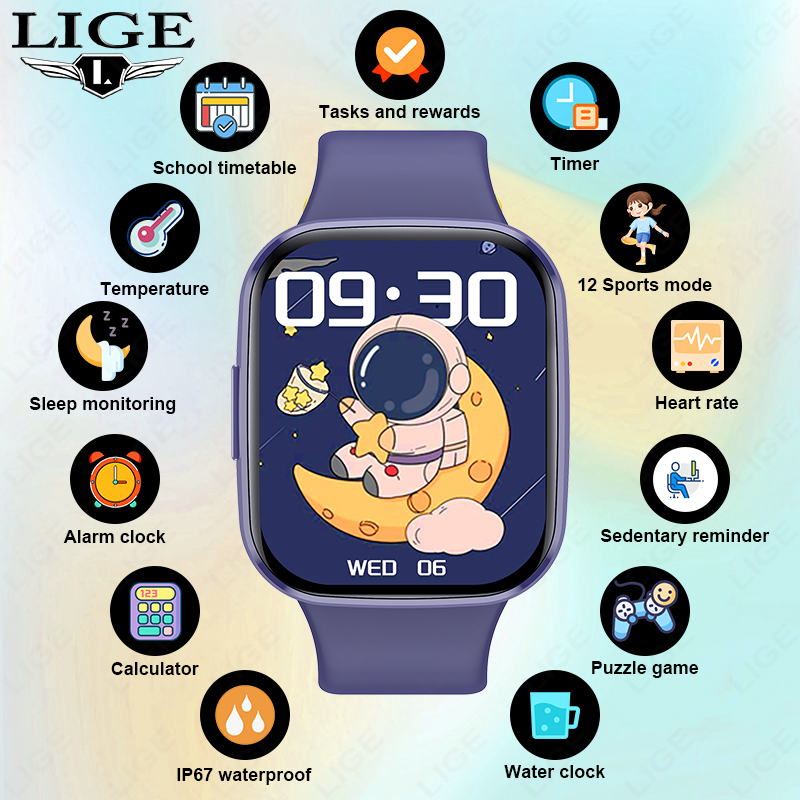 Lige Çocuk akıllı saat Kadın S - Smartwatch Digital Watches For Girls incelemesi ve fiyatı